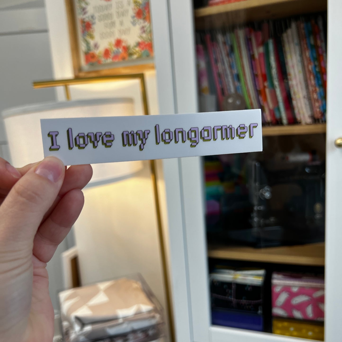 I Love My Longarmer Sticker