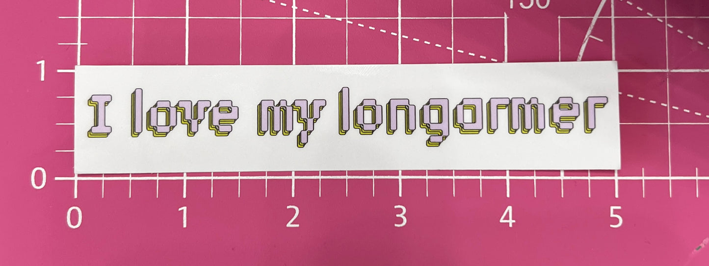 I Love My Longarmer Sticker