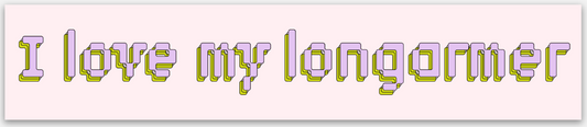 I Love My Longarmer Sticker